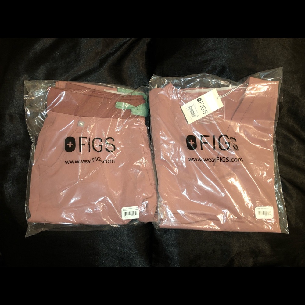 NWT FIGS Mineral Mauve Casma & Zamora Set